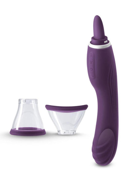 Inya Triple Delight Rechargeable Silicone Vibrator - Purple