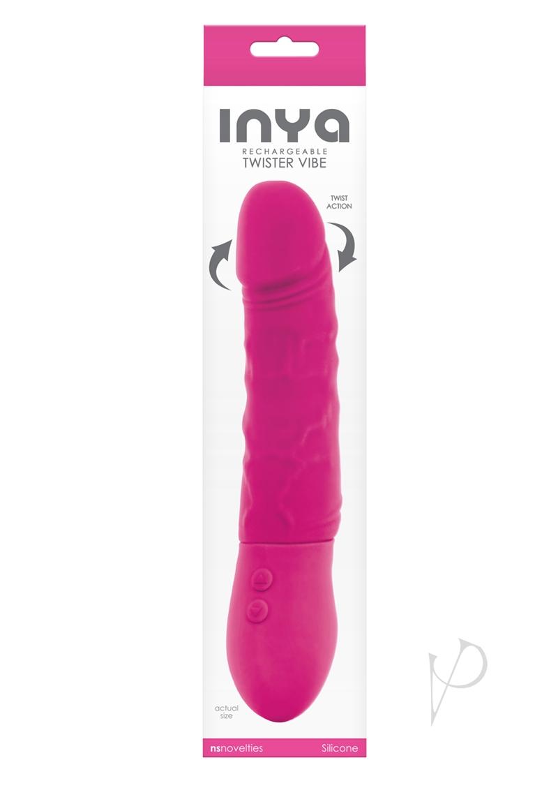 Inya Twister Silicone Rechargeable Vibrator - Pink