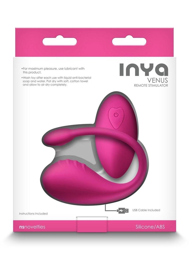 Inya Venus Rechargeable Silicone Vibrator with Remote Control