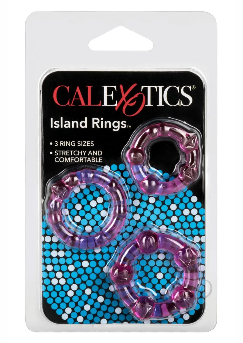 Island Rings Cock Rings - Pink - 3 Piece Set