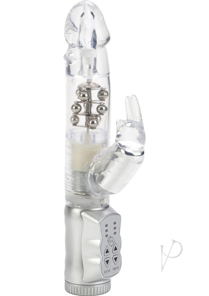 Jack Rabbit Beaded Rabbit Vibrator - Clear