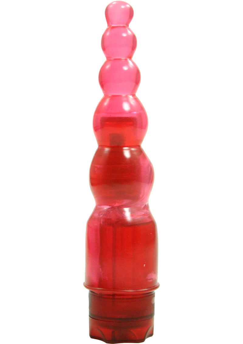 Jelly Joystick Waterproof Vibrator - Red