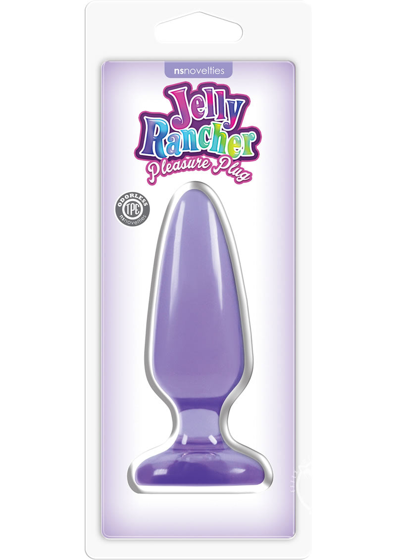 Jelly Rancher Pleasure Plug Butt Plug - Purple - Medium