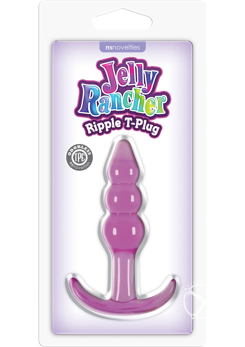 Jelly Rancher Ripple T Plug Butt Plug - Purple