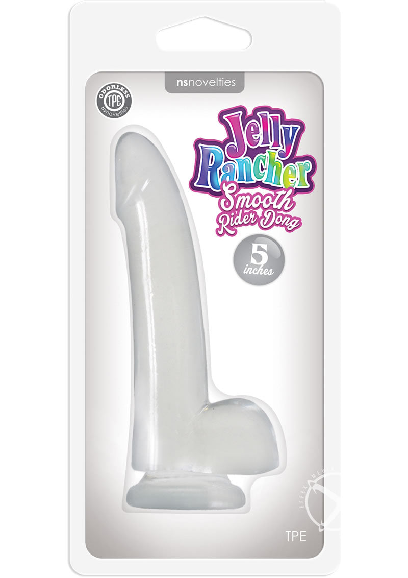 Jelly Rancher Smooth Rider Dildo - Clear - 5in