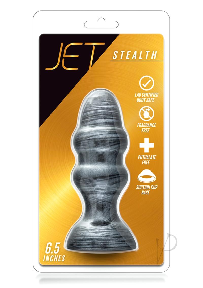 Jet Stealth Butt Plug - Carbon Metallic - Black