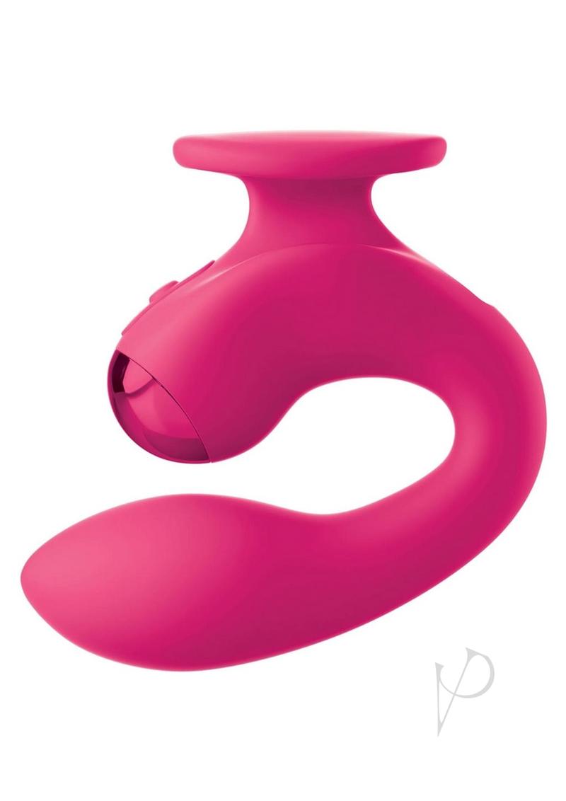 Jimmyjane Dual Gripp Rechargeable Silicone Dual Stimulating Vibrator - Pink