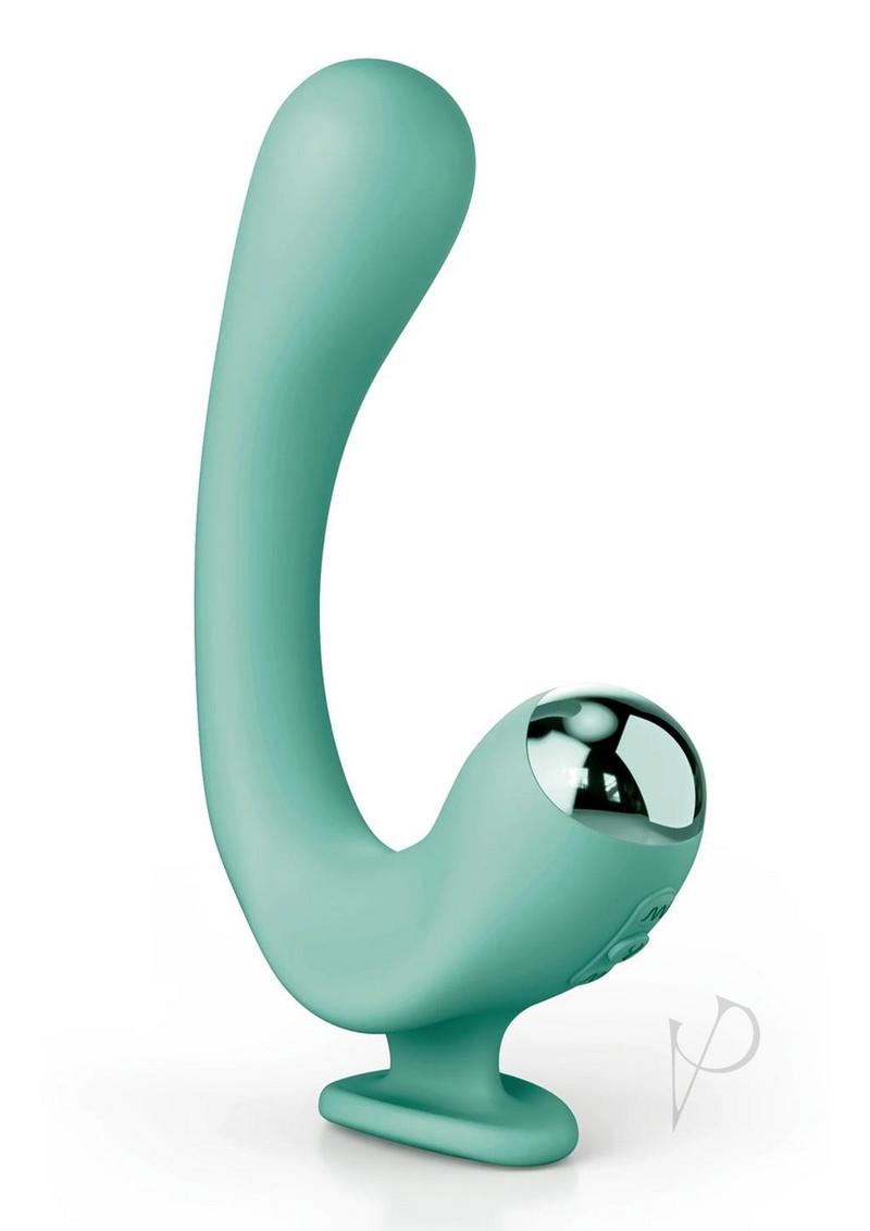 Jimmyjane Reflexx Rabbit 2 Rechargeable Silicone Vibrator - Teal