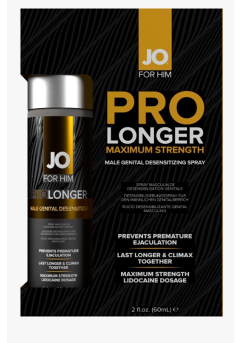 JO For Him Pro Longer Maximum Strength Desensitizing Spray - 2oz