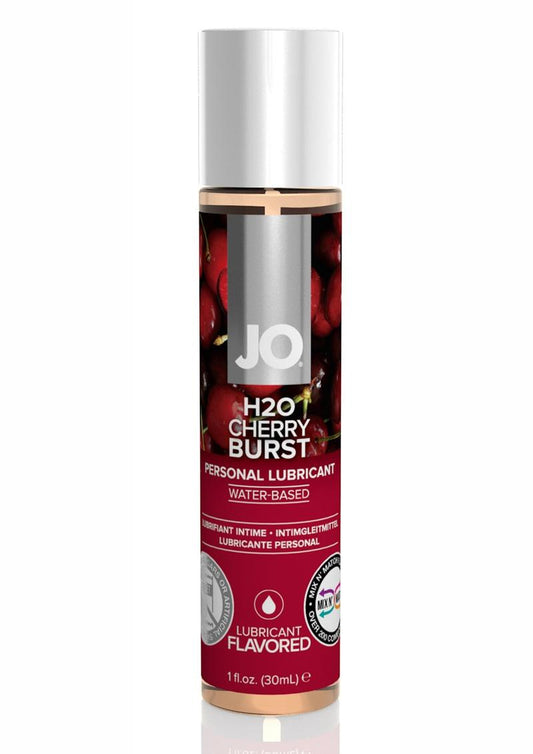 JO H2o Water Based Personal Flavored Lubricant Cherry Burst - 1oz