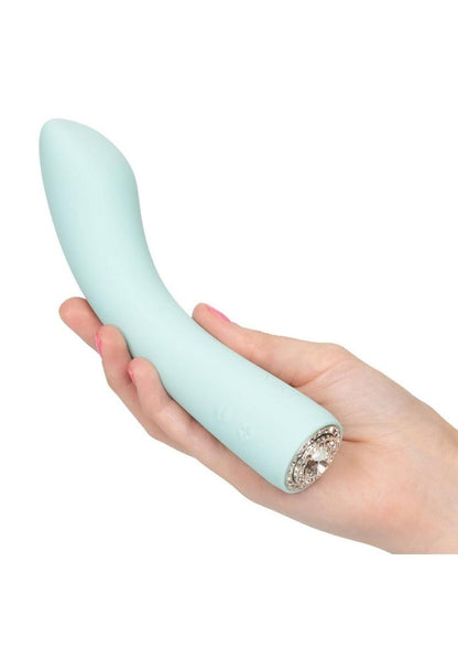 Jopen Pave Vivian Rechargeable Silicone Vibrating Curved Wand Massager with Crystals