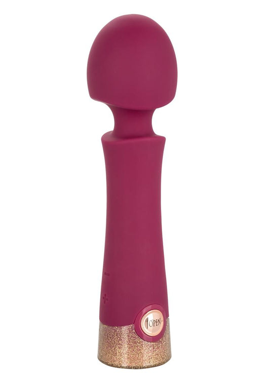 Jopen Starstruck Romance Rechargeable Silicone Wand Massager - Red