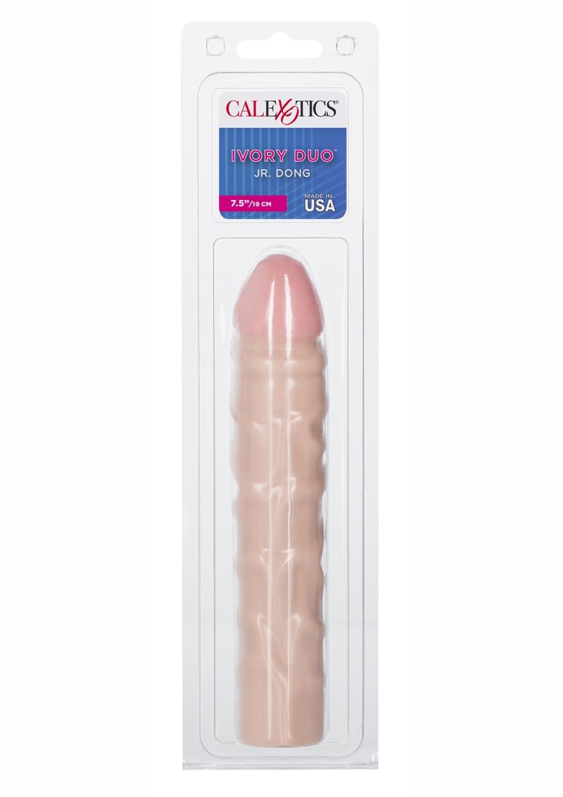 Jr. Dong Vanilla Duo Dildo - Vanilla - 7.5in