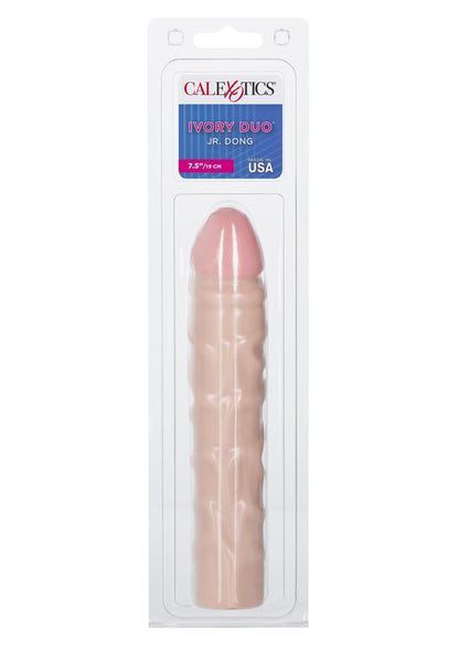 Jr. Dong Vanilla Duo Dildo - Vanilla - 7.5in