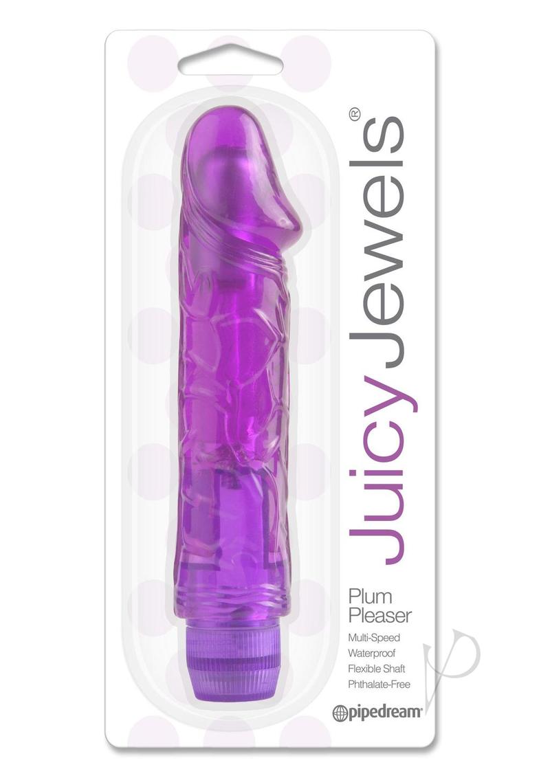 Juicy Jewels Plum Pleaser Vibrator - Purple