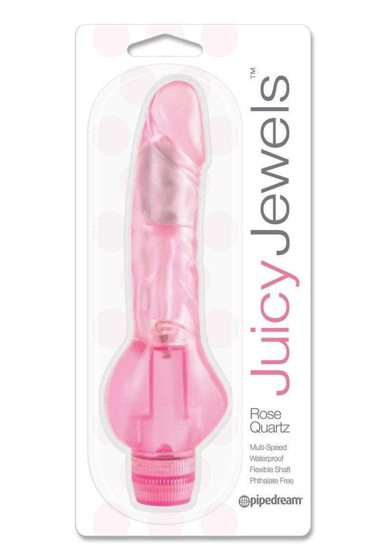 Juicy Jewels Rose Quartz Vibrator - Pink