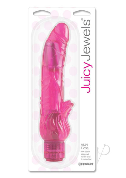 Juicy Jewels Vivid Rose Vibrator - Pink/Red