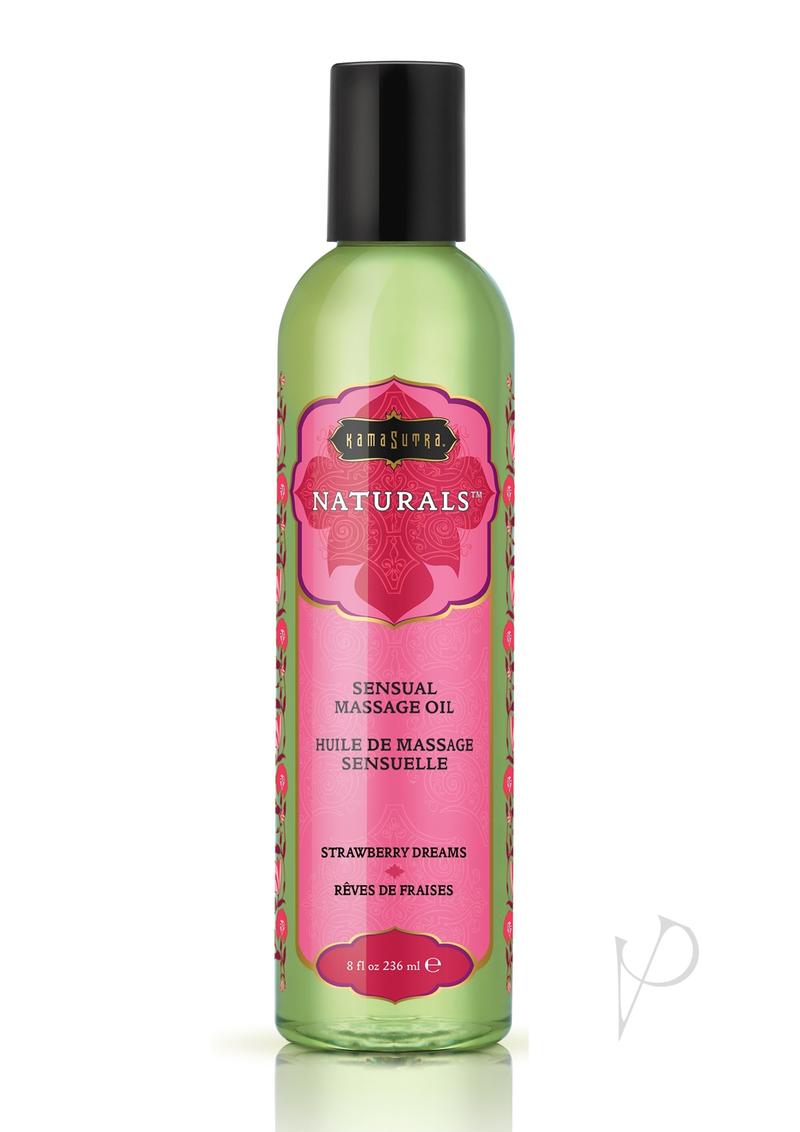 Kama Sutra Naturals Massage Oil Strawberry Dreams - 8oz