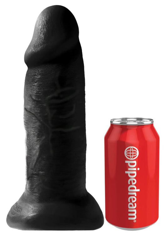 King Cock Chubby Dildo - Black - 10in