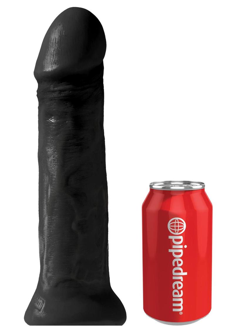 King Cock Dildo - Black - 11in