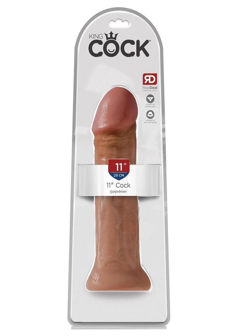 King Cock Dildo - Caramel - 11in