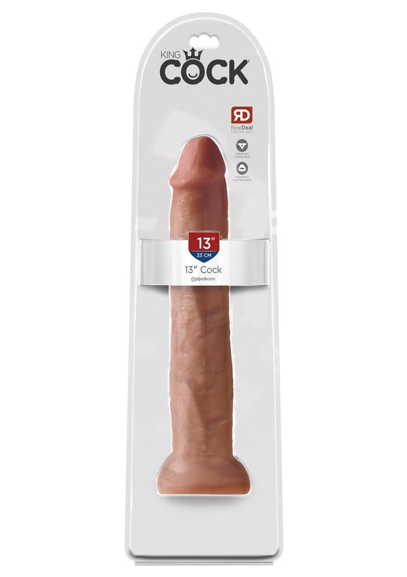 King Cock Dildo - Caramel - 13in