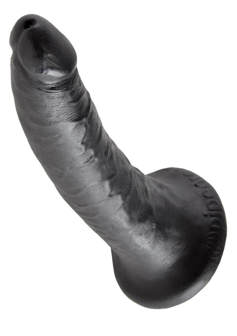 King Cock Dildo - Black - 7in