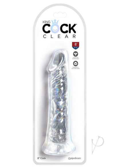 King Cock Dildo - Clear - 8in