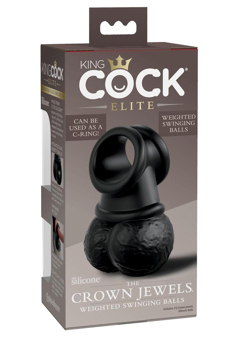 King Cock Elite Crown Jewels Silicone Balls and Cockring