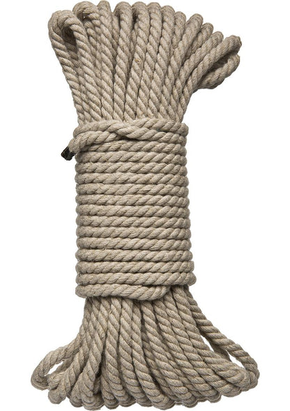 Kink Hogtied Bind and Tie 6mm Hemp Bondage Rope - Natural - 50 Feet