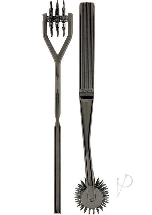 Kink Spike Pinwheel 3 Wheels - Black Chrome - Black