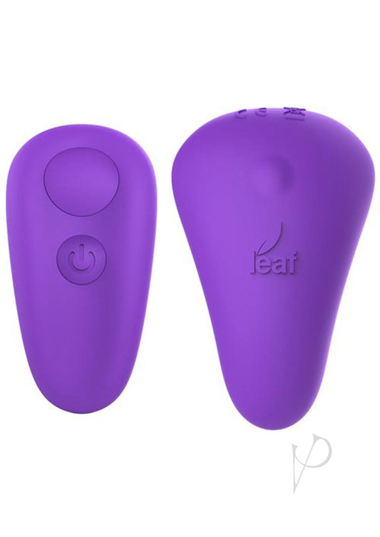 Leaf Spirit Silicone Rechargeable Vibrator - Purple