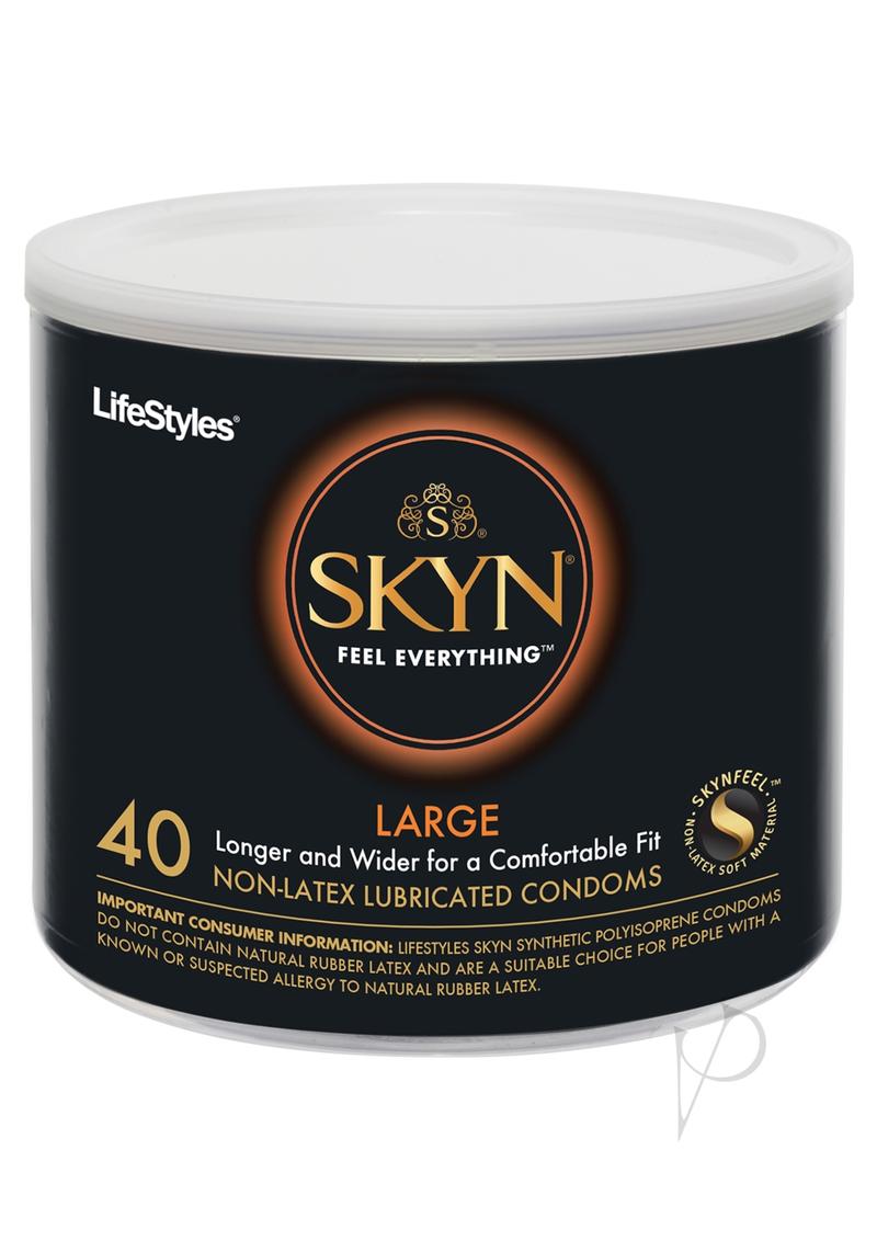 LifeStyles Skyn Large 40 Non-Latex Lubricated Condoms - Large - Bowl