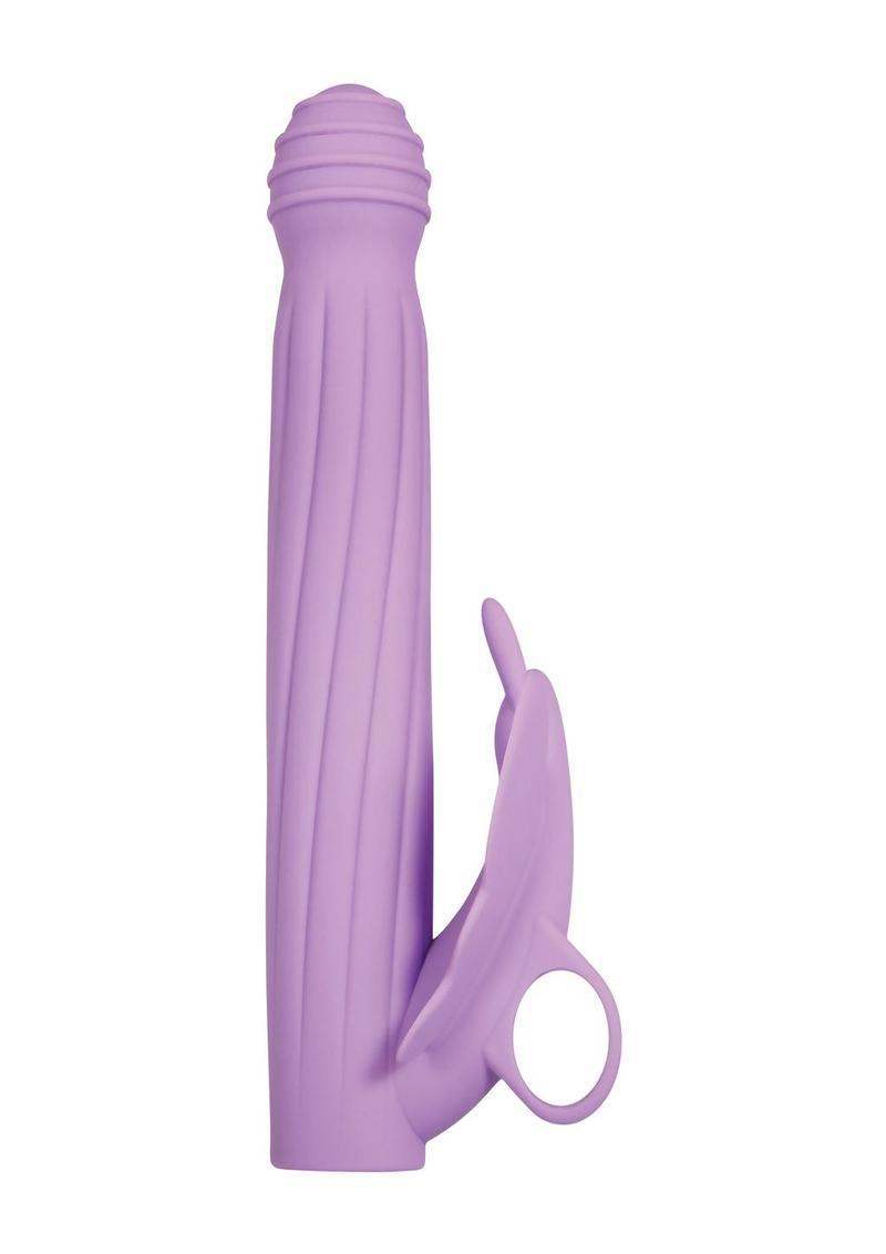 Lilac Desires Silicone Rechargeable Butterfly Kit - Purple - 7 Piece Kit