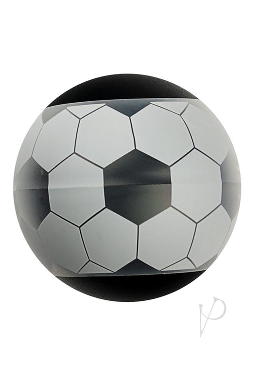 Linx Goal Stroker Ball Masturbator - Black/Clear