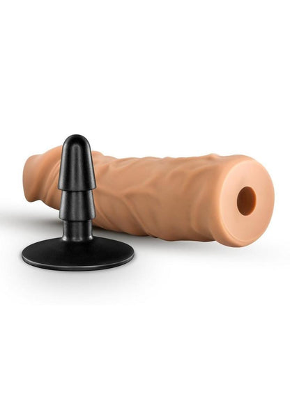 Lock On Argonite Dildo with Suction Cup Adapter