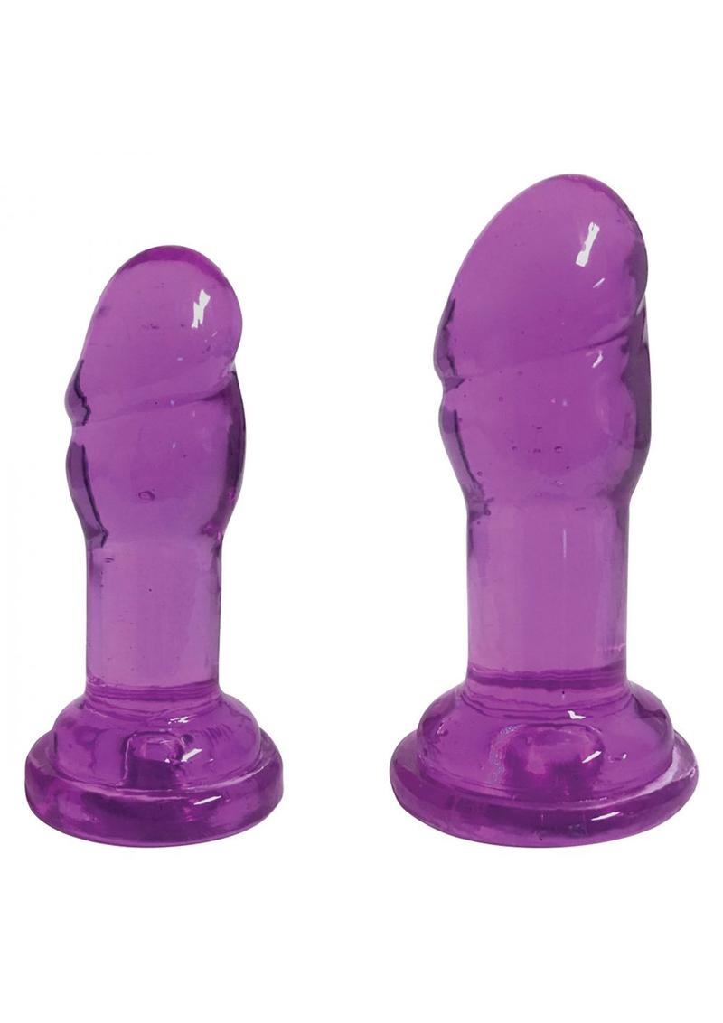 Lollicock Slim Sticks Duo Butt Plugs - Grape/Purple