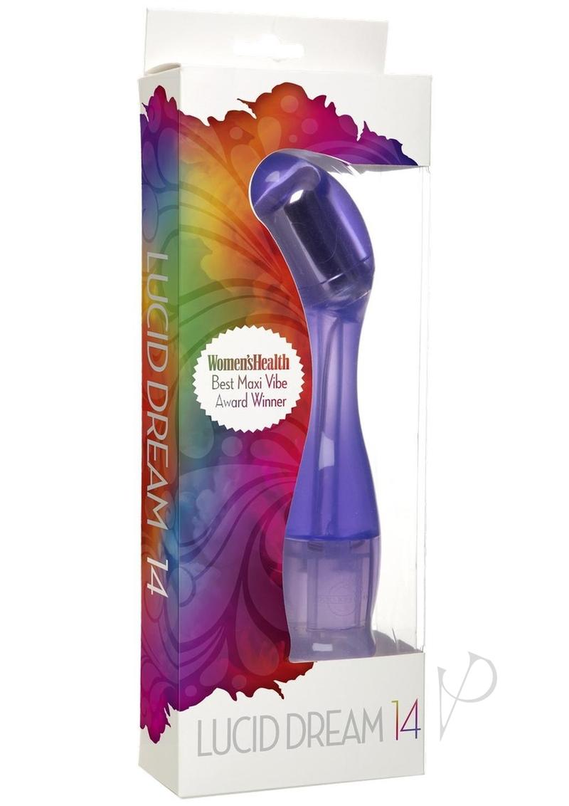 Lucid Dream No 14 Vibrator Waterproof - Purple - 9in