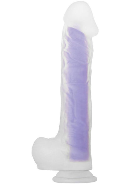 Luminous Stud Dildo with Balls