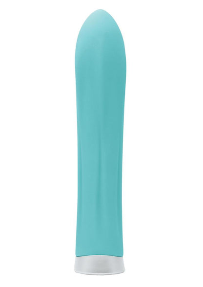 Luxe Collection Honey Rechargeable Silicone Flexible Compact Vibrator - Green/Turquoise