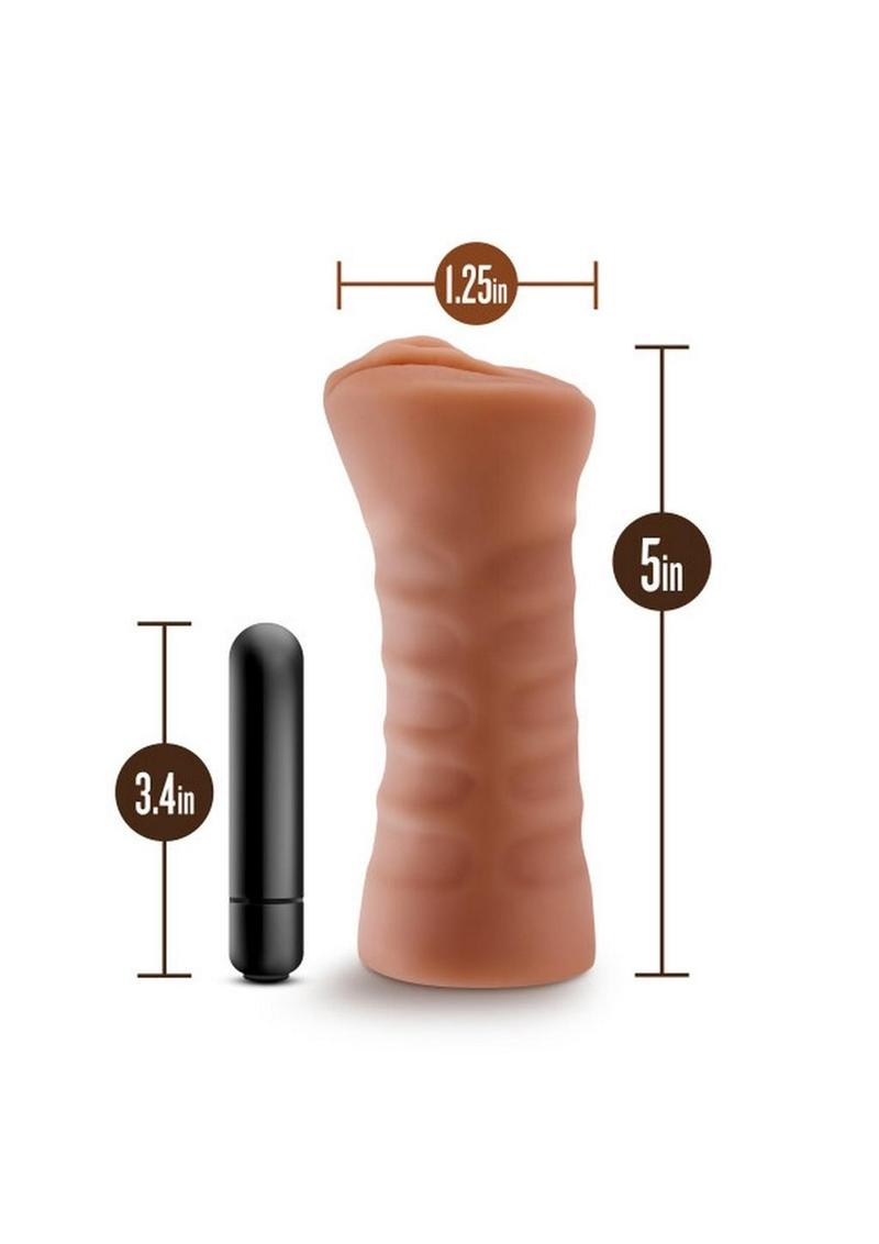 M For Men Julieta Vibrating Masturbator with Bullet - Pussy