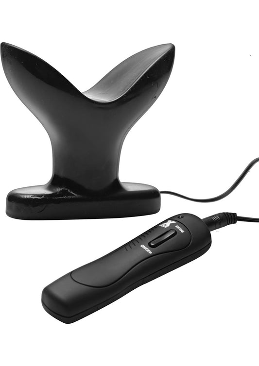 Master Series 10 Mode Ass Anchor Vibrating Anal Plug - Black