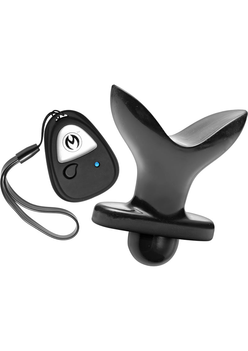 Master Series Ass Anchor Remote Control Vibrating Anal Plug - Black