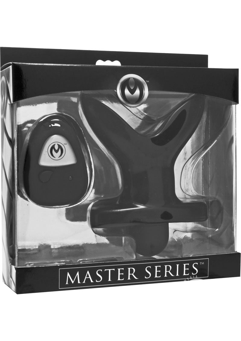 Master Series Ass Anchor Remote Control Vibrating Anal Plug - Black