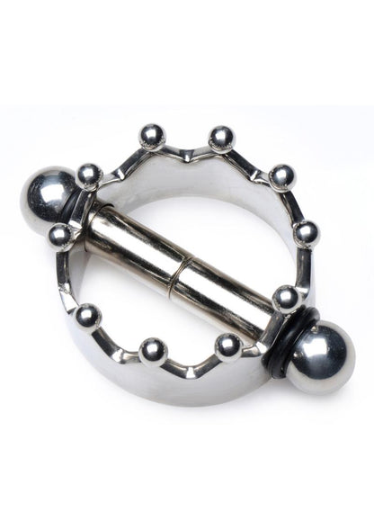 Master Series Crowned Magnetic Crown Nipple Clamps - Stainless - Steel