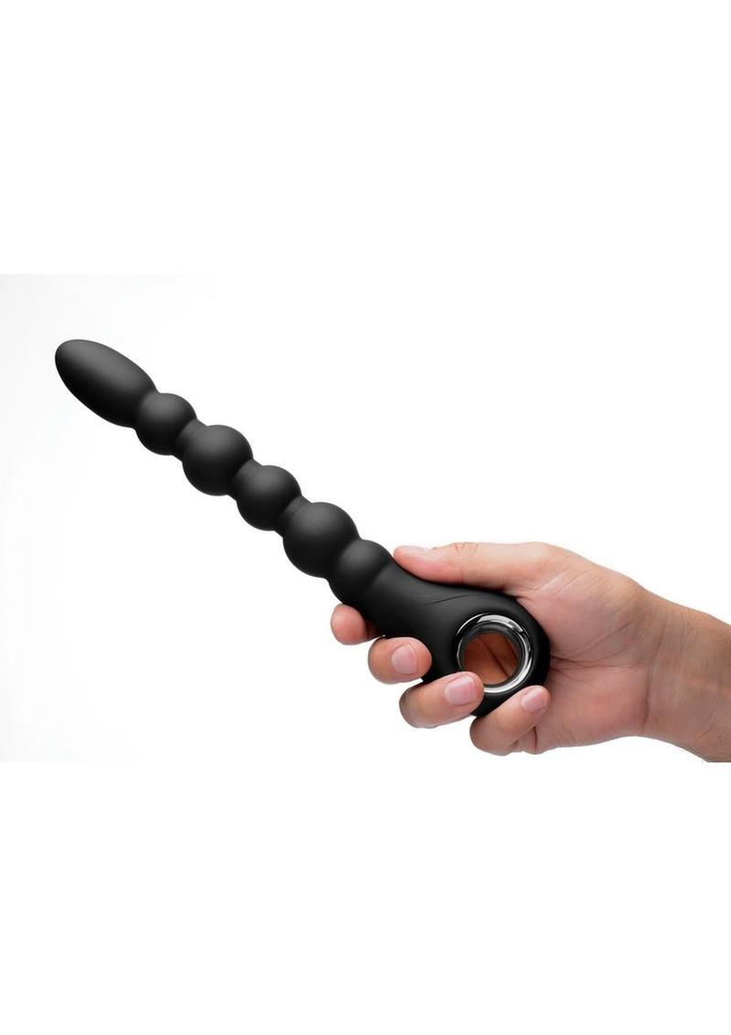 Master Series Dark Scepter Vibrating Anal Beads