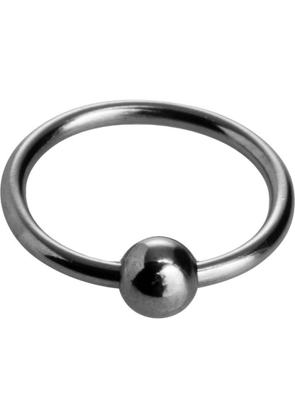 Master Series Ornata Steel Ball Head Ring - Metal/Silver