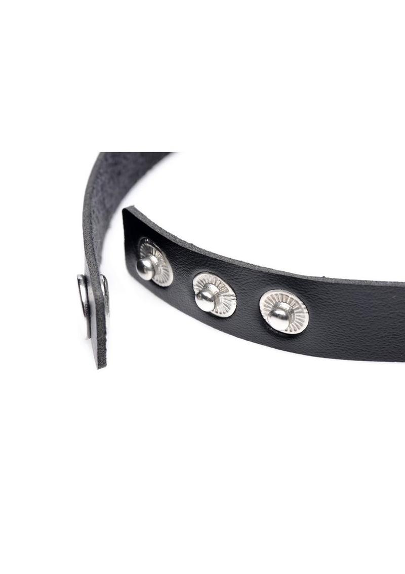 Master Series Silicone Gothic Heart Chain Choker