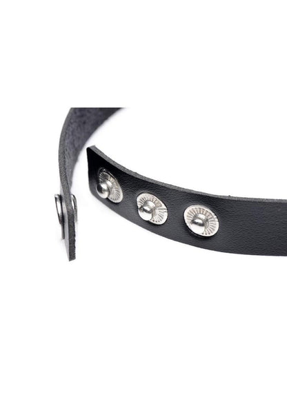 Master Series Silicone Gothic Heart Chain Choker