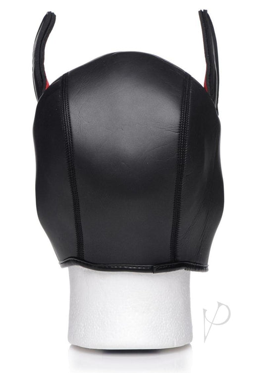 Master Series Spike Neoprene Puppy Hood - Black/Red